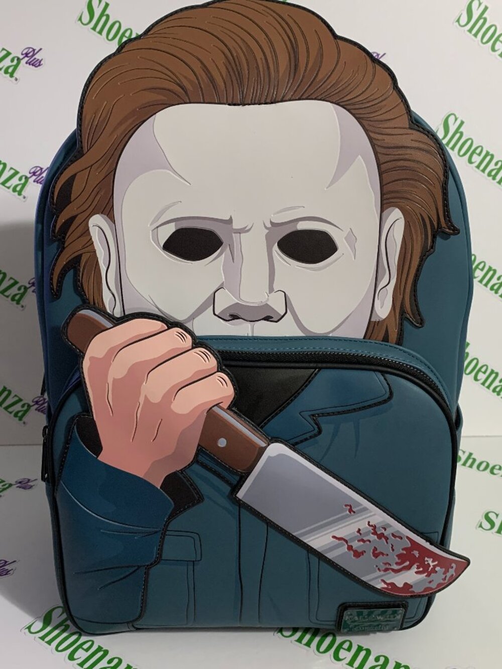 Loungefly Backpack Halloween Michael Myers Dagger Knife Figural Glow In Dark Bag